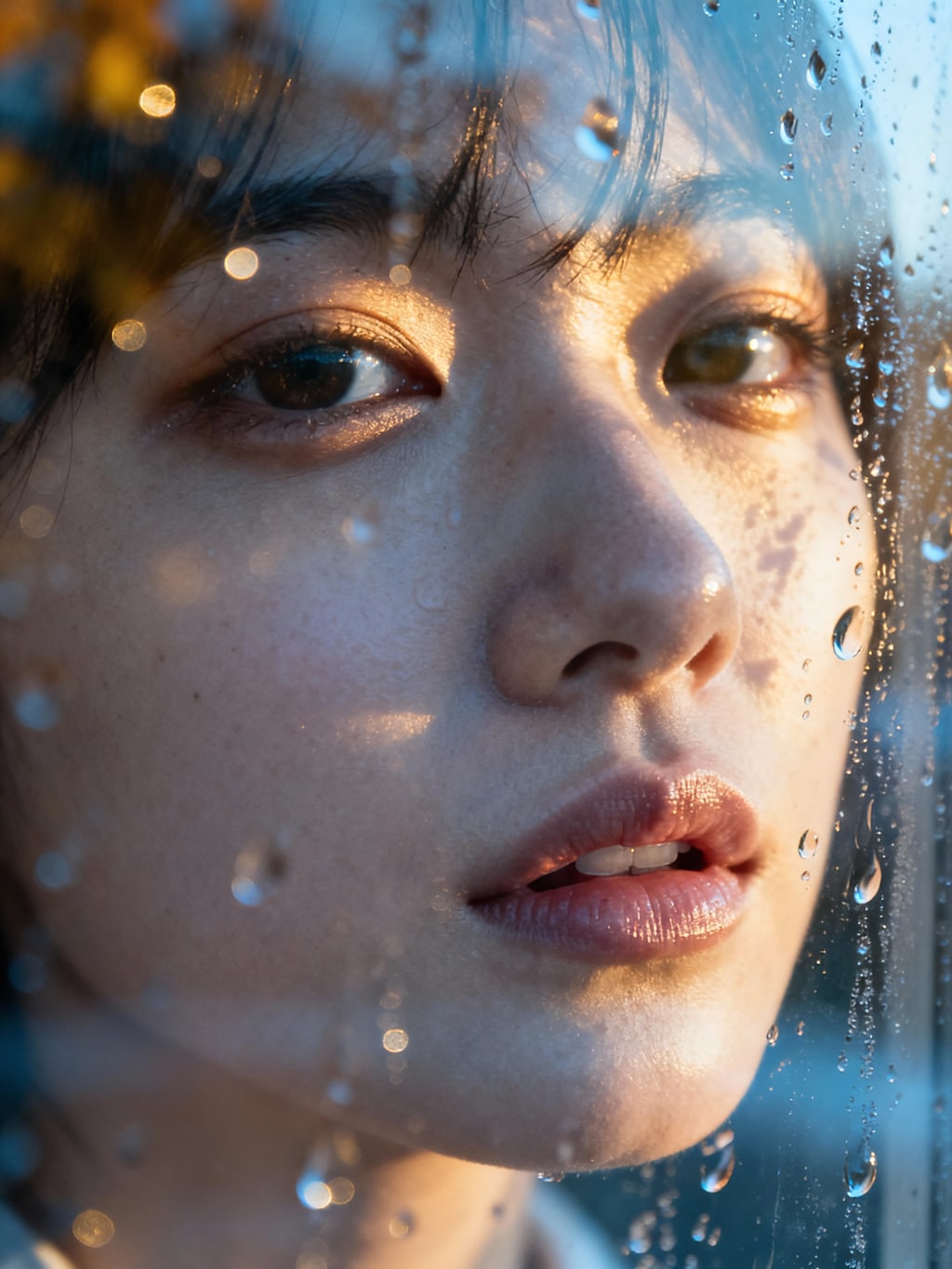 Window Morning Light Face