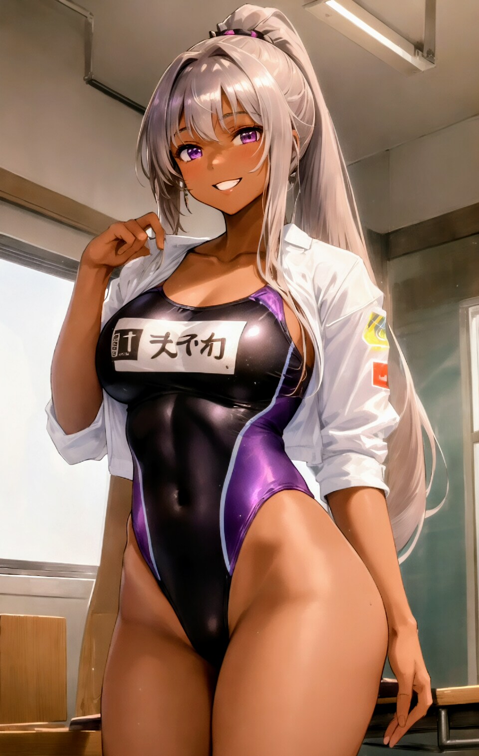 冬なのに水着ぃ〜〜