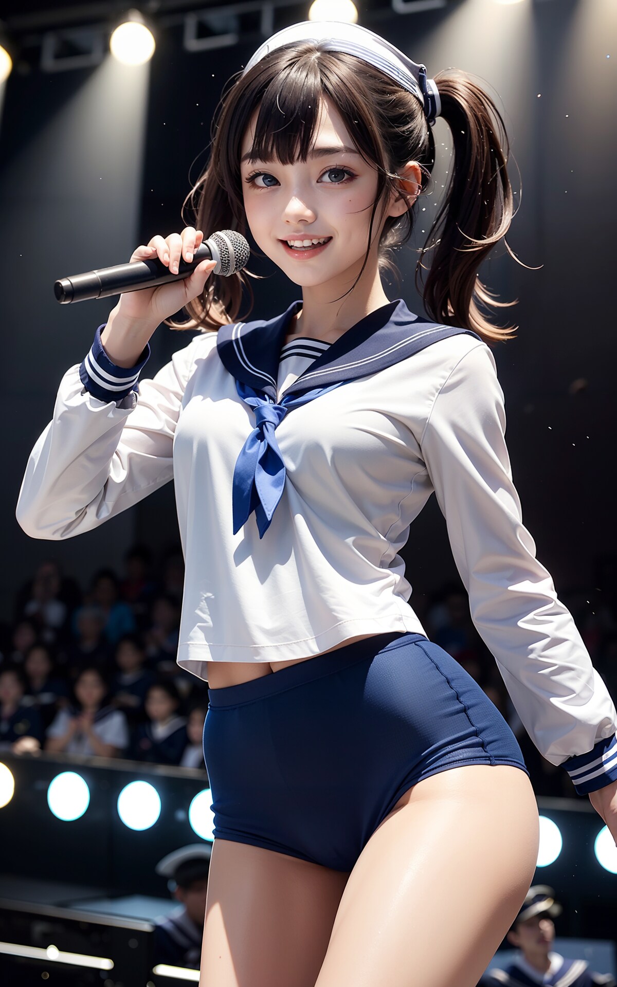 セーラーブルマ48　センターの紺野武瑠美です