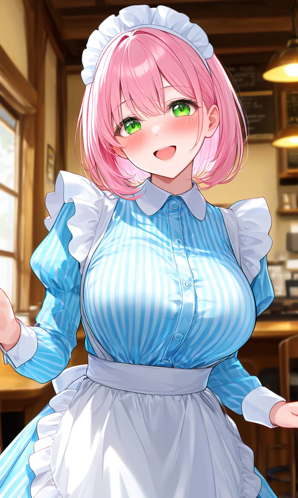 ピンクちゃん　カフェ店員