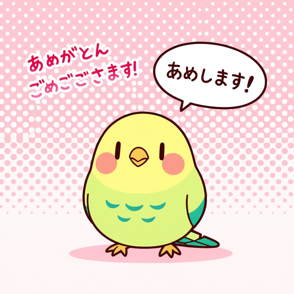 ありがとうが中々言えないインコ