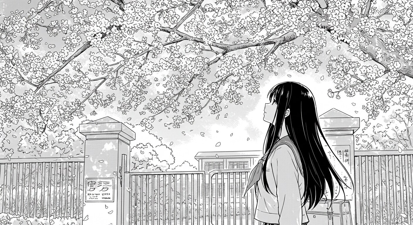 桜の木の下で