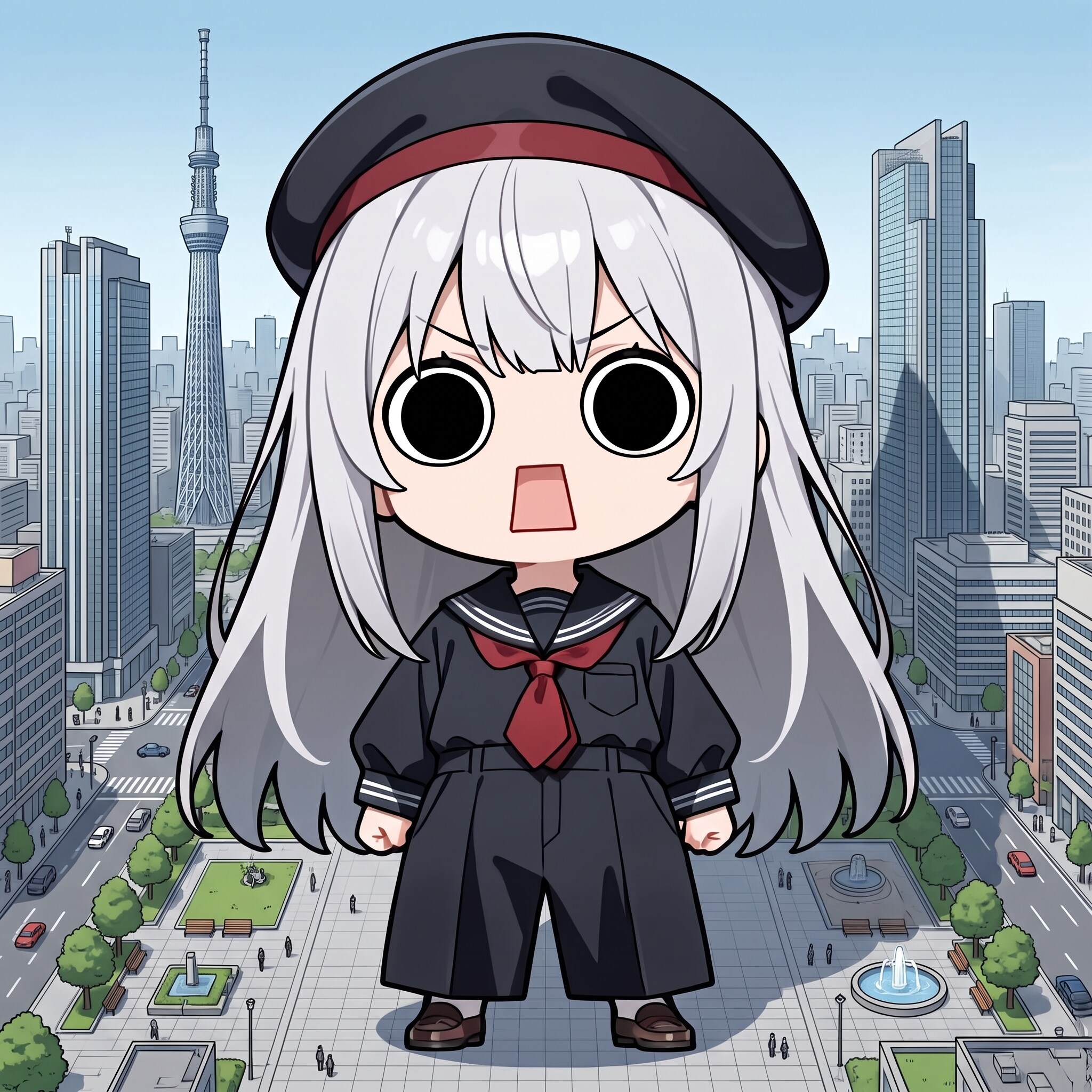 巨大化してしまいよったえらいこっちゃ嬢 | の人気AIイラスト・グラビア