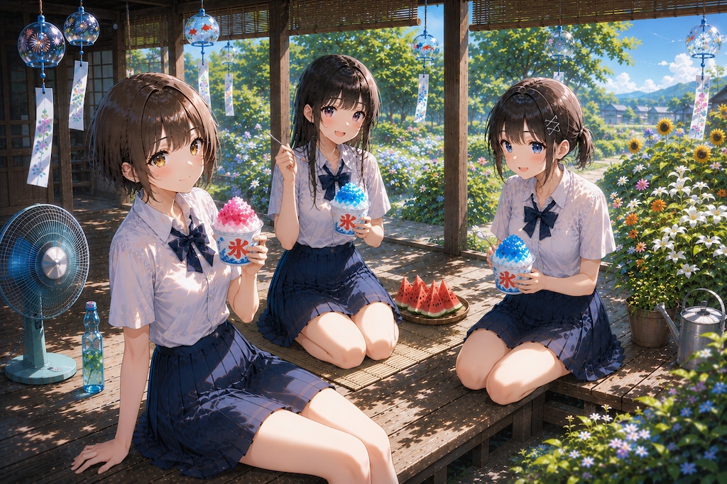 友達とかき氷