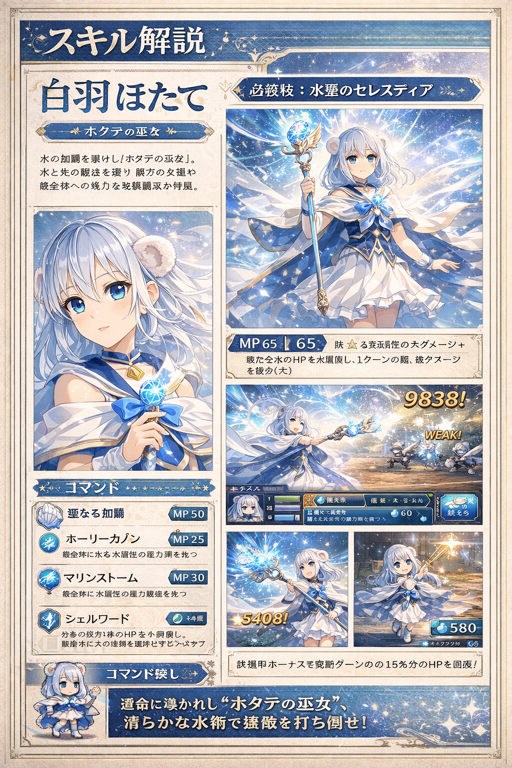 架空RPG攻略本ページ風イラスト（複数ページ）