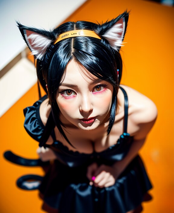 ん…？　君はどうして猫耳つけないのかにゃあ？