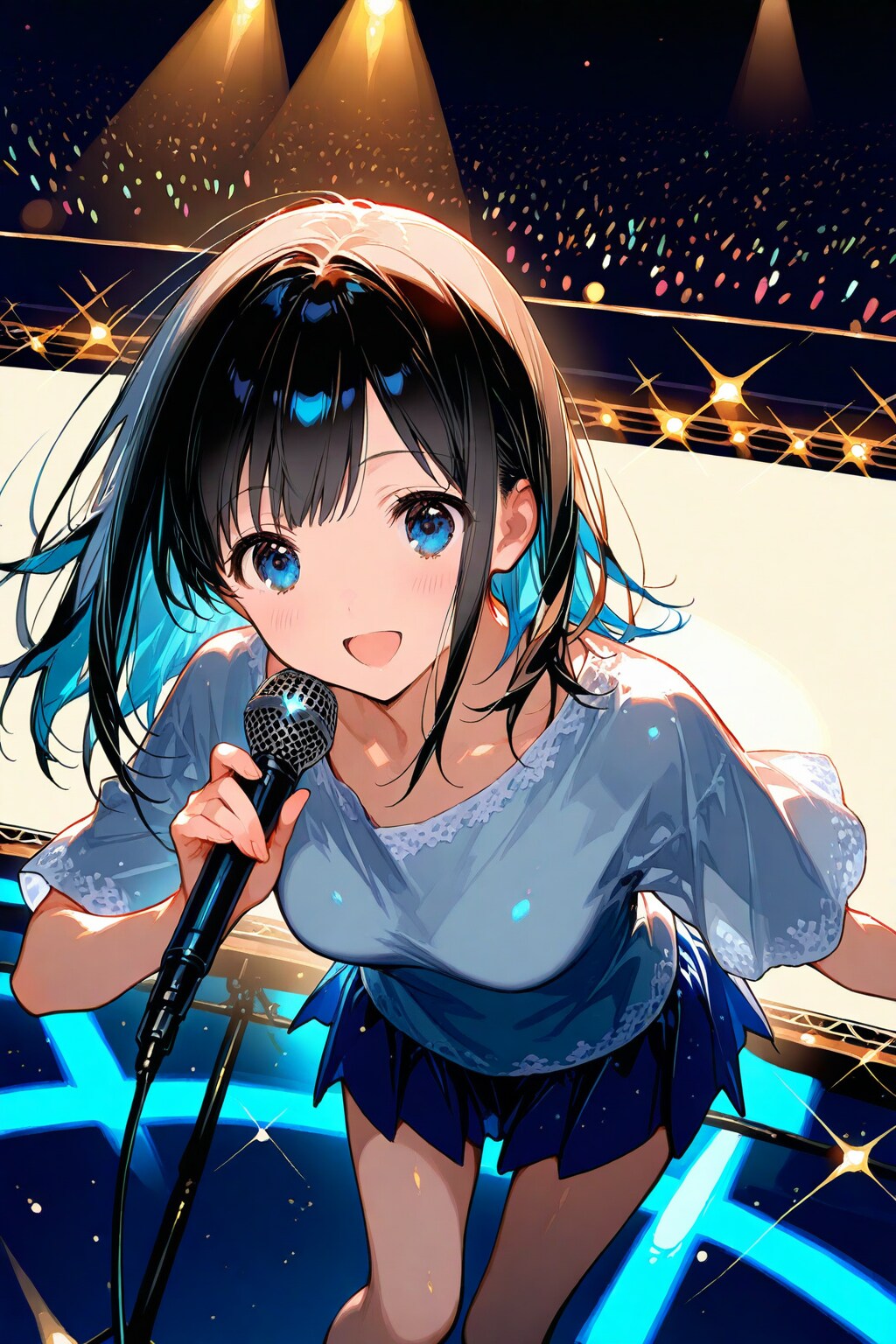 ステージで熱唱