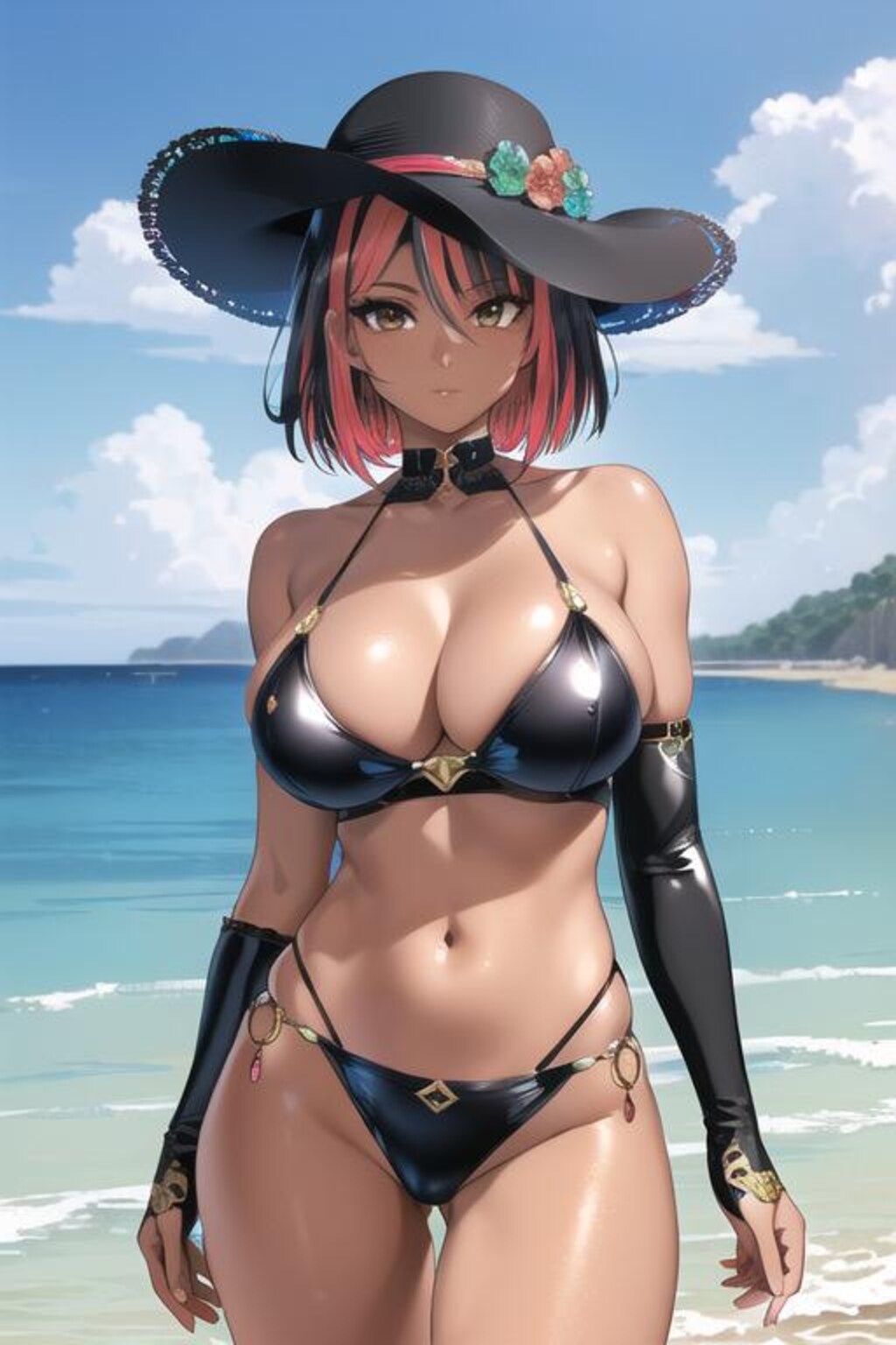 褐色ビキニギャル52