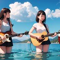 水上のガールズバンド 3枚目