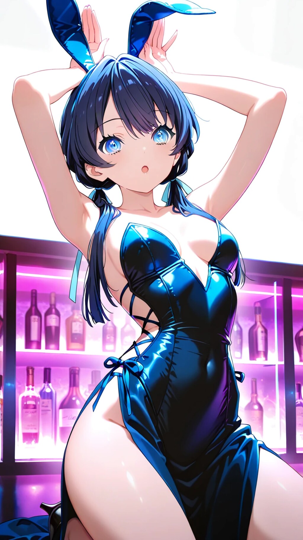 花帆さんを真似てセクシーなウサギさんです
