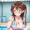 レンタル彼女とプールデート 4枚目