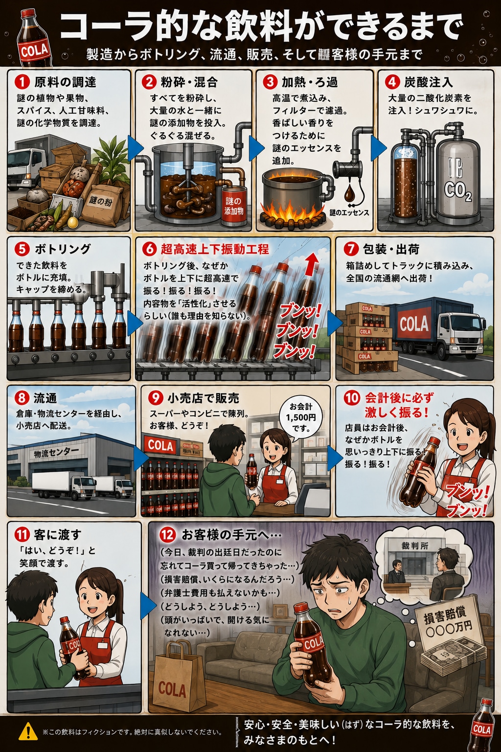 コーラ的な飲料があなたの手元に届くまで