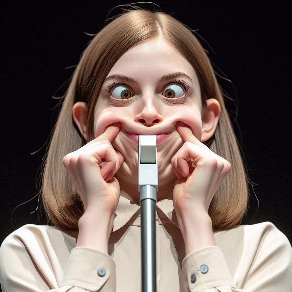 「スイッチONで美女たちが変顔になる競技会」