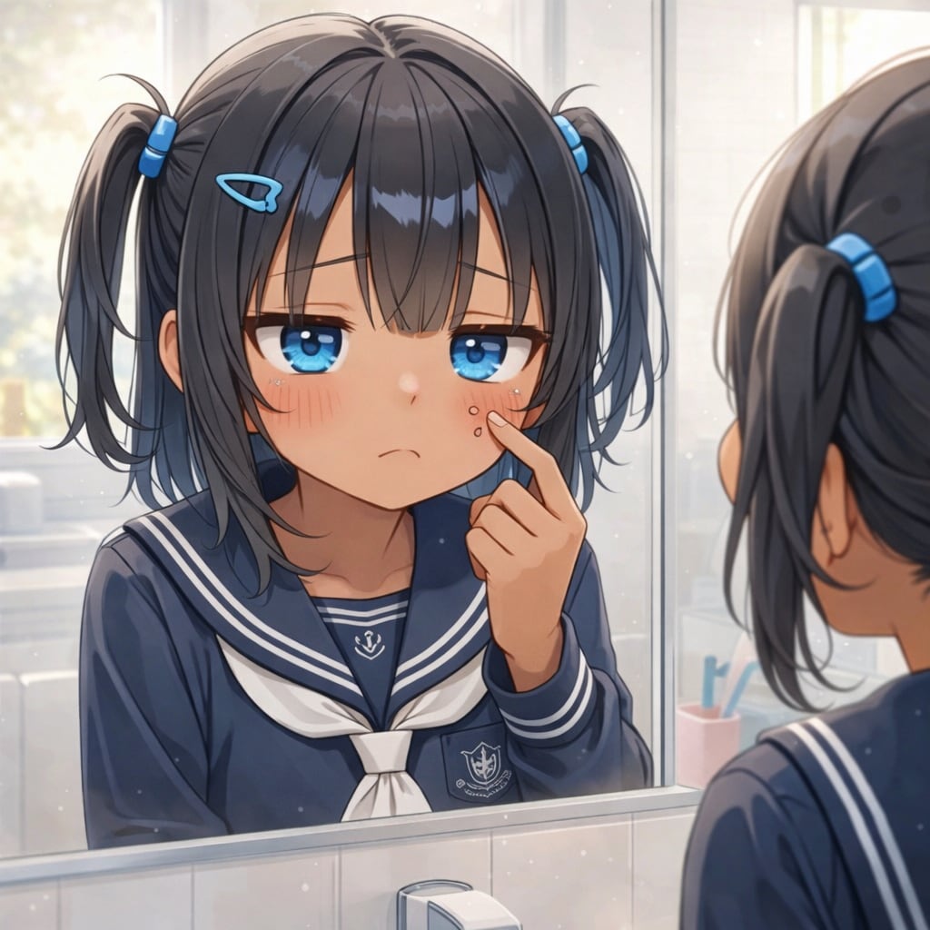 ニキビに悩むこなつちゃん