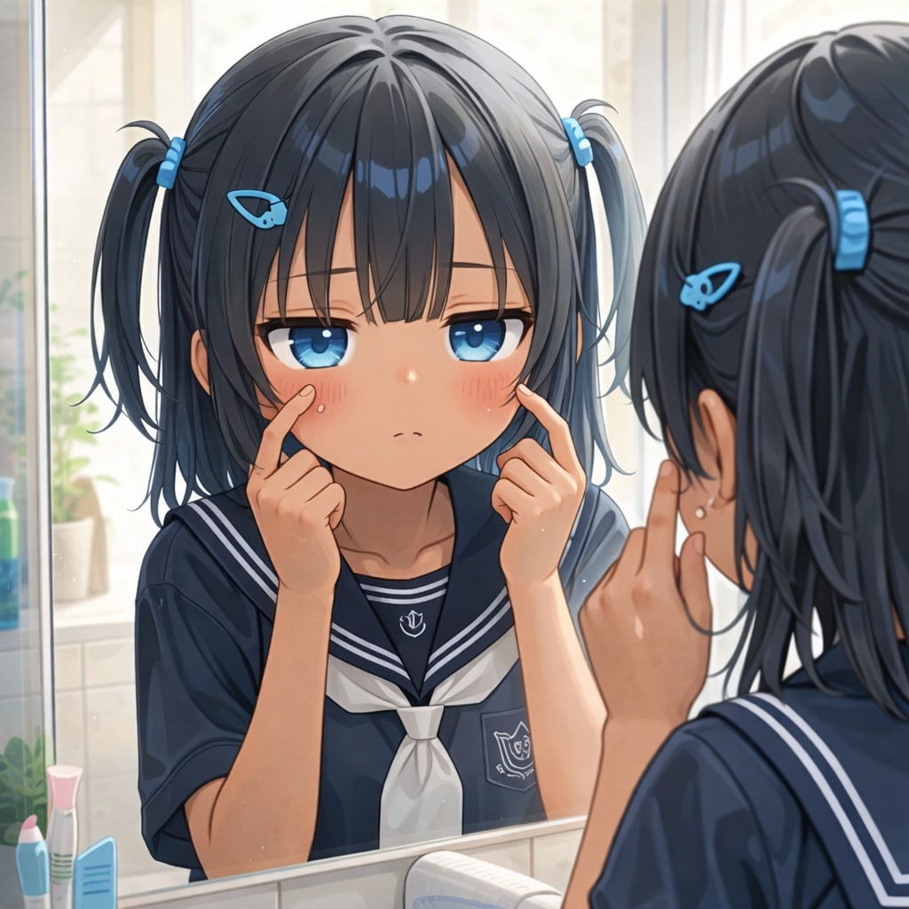 ニキビに悩むこなつちゃん