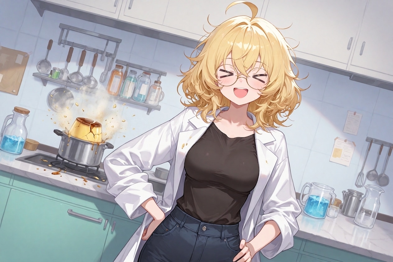 理久お姉ちゃんのプリン作り | の人気AIイラスト・グラビア