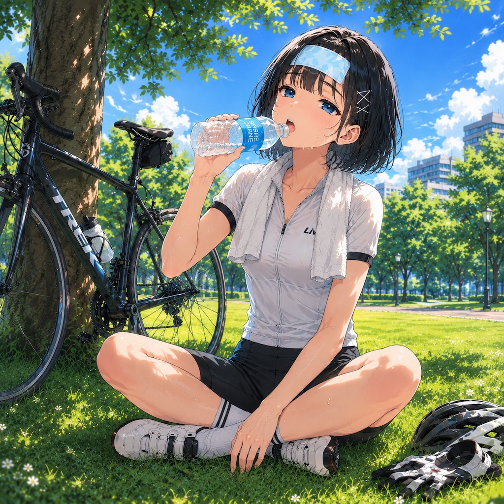 もう汗だく