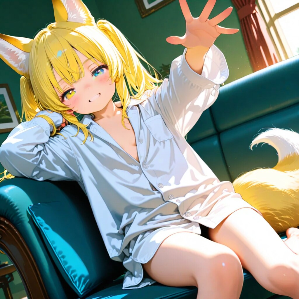 ぶかぶかＹシャツ狐娘・四女