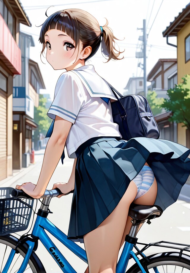 通学途中のチラリズム