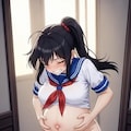 出産間近JK‎(　˙ ؂ ˙　) 5枚目