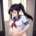 出産間近JK‎(　˙ ؂ ˙　) 8枚目