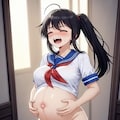 出産間近JK‎(　˙ ؂ ˙　) 6枚目