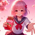 女の子とポッキー♥(8枚) 4枚目