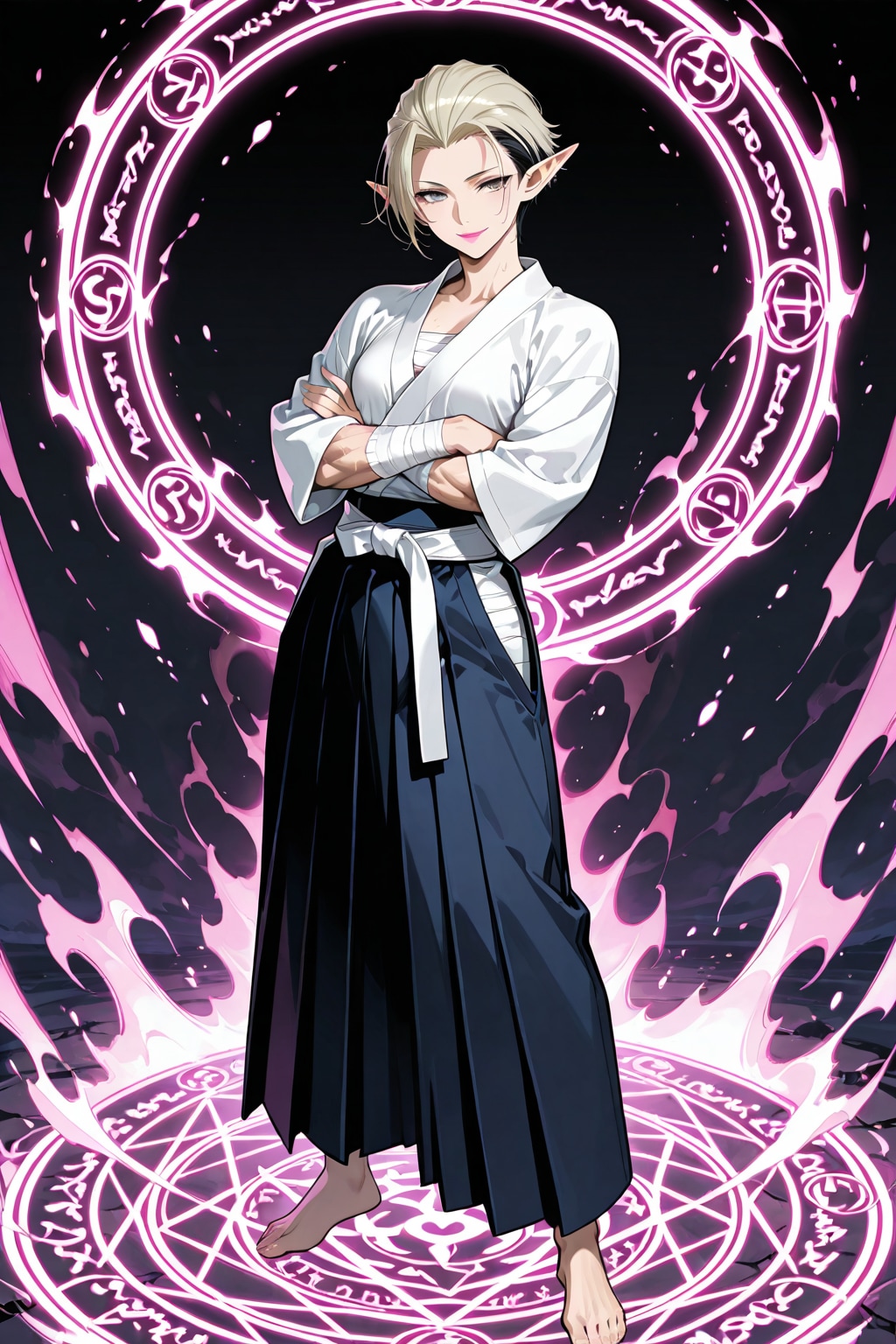 格闘エルフさんが召喚された