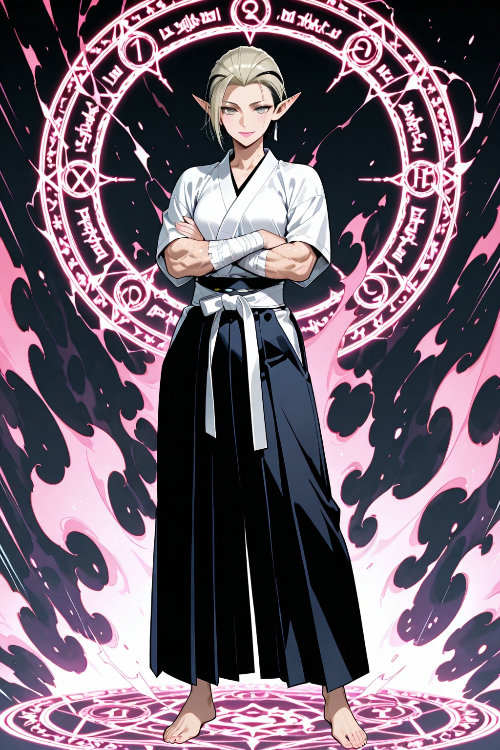 格闘エルフさんが召喚された