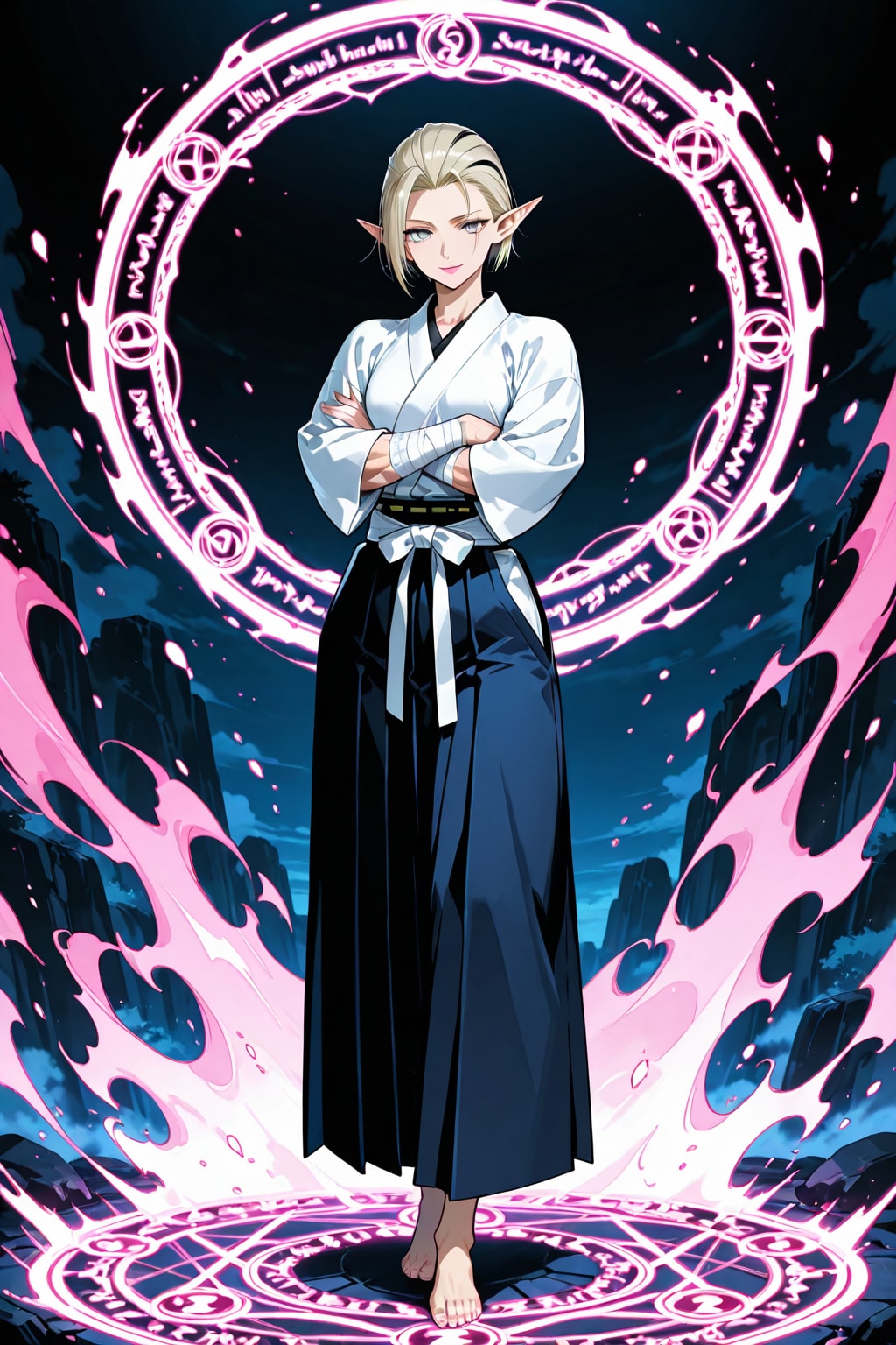 格闘エルフさんが召喚された