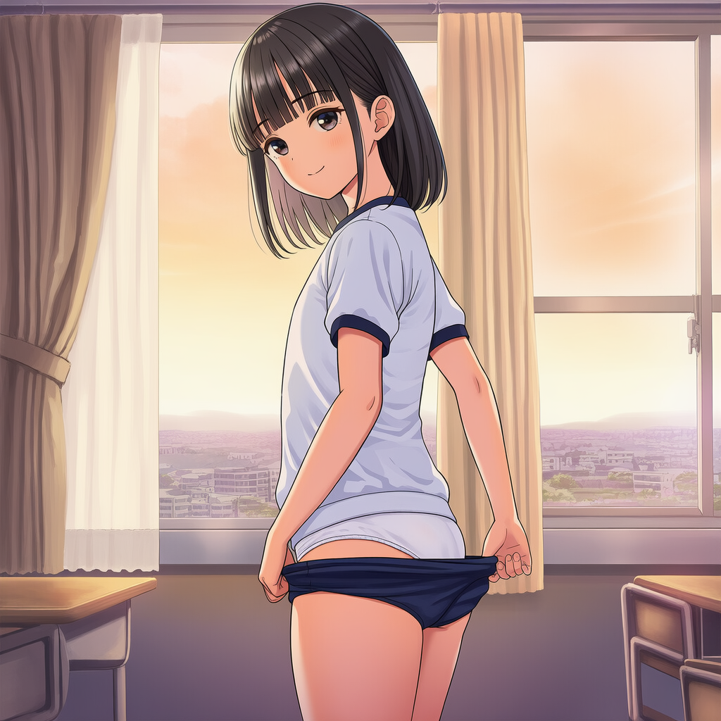 ブルマ少女の着替え、覗いたったｗｗｗ