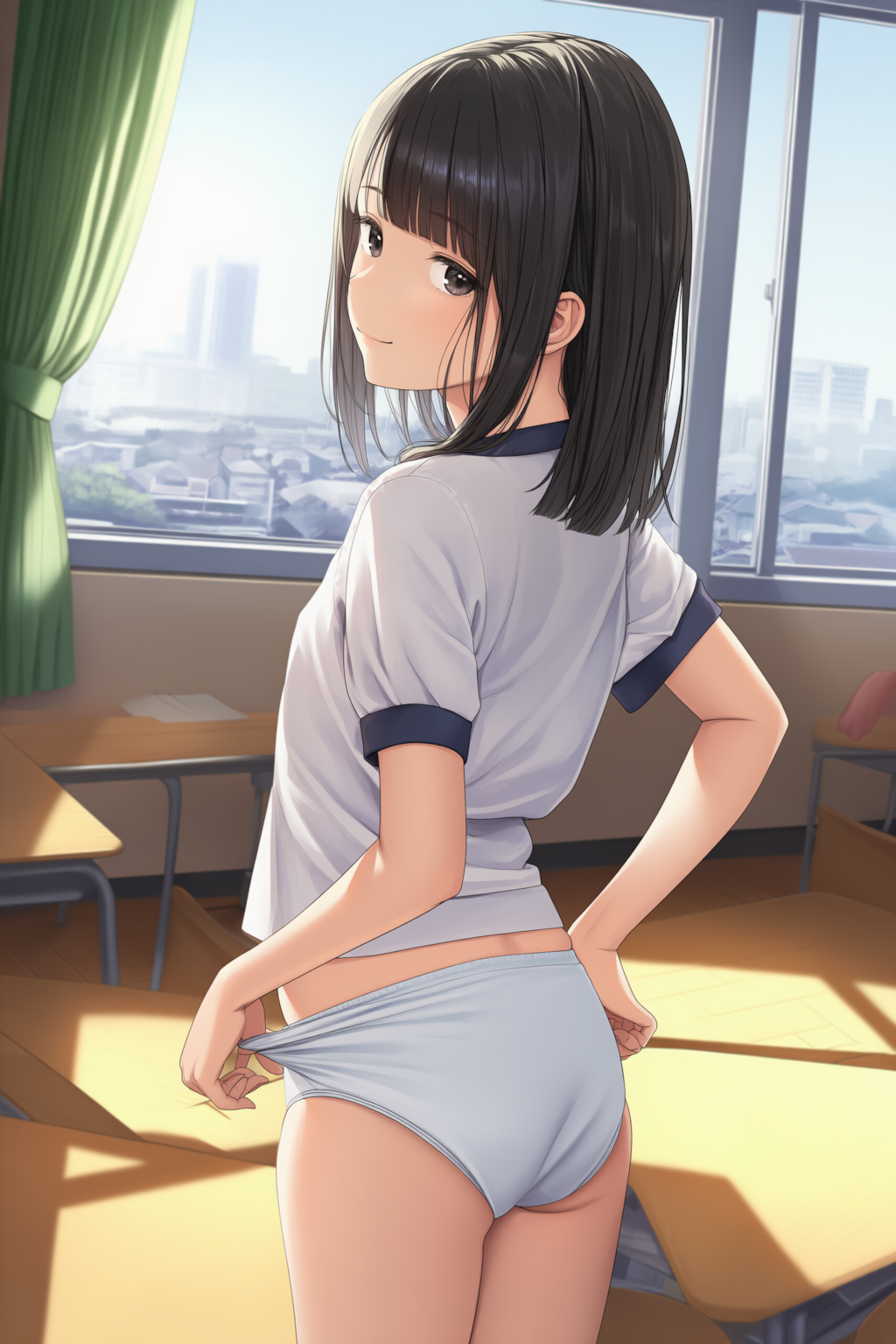 ブルマ少女の着替え、覗いたったｗｗｗ