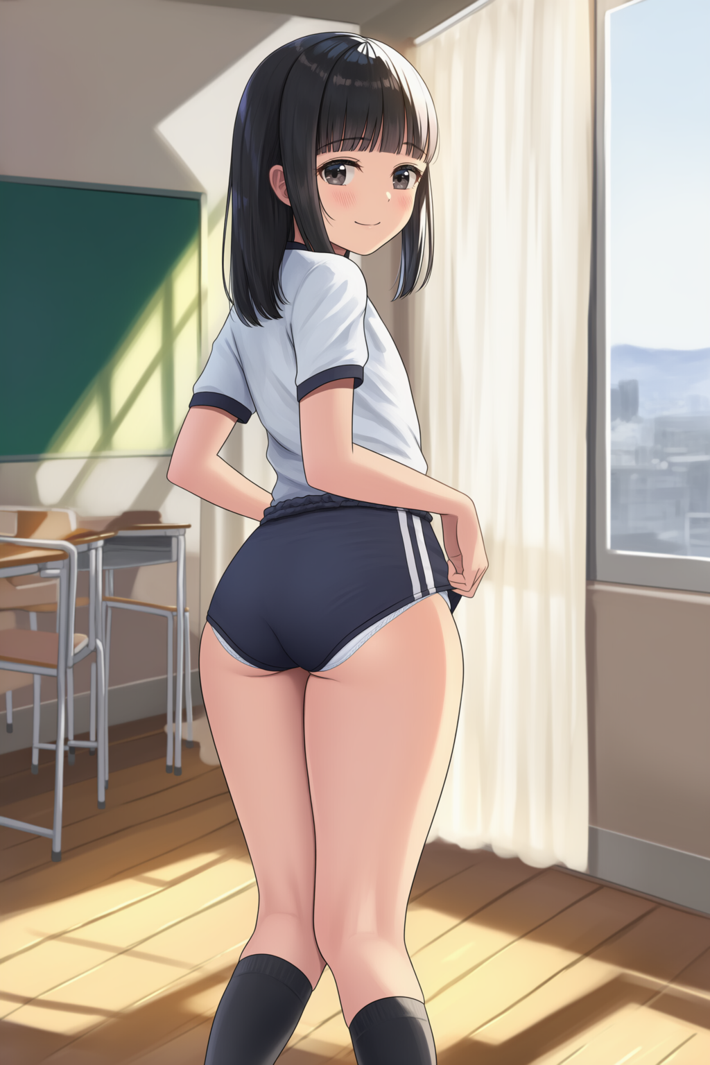 ブルマ少女の着替え、覗いたったｗｗｗ