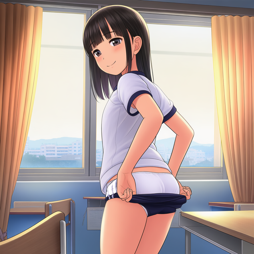 ブルマ少女の着替え、覗いたったｗｗｗ