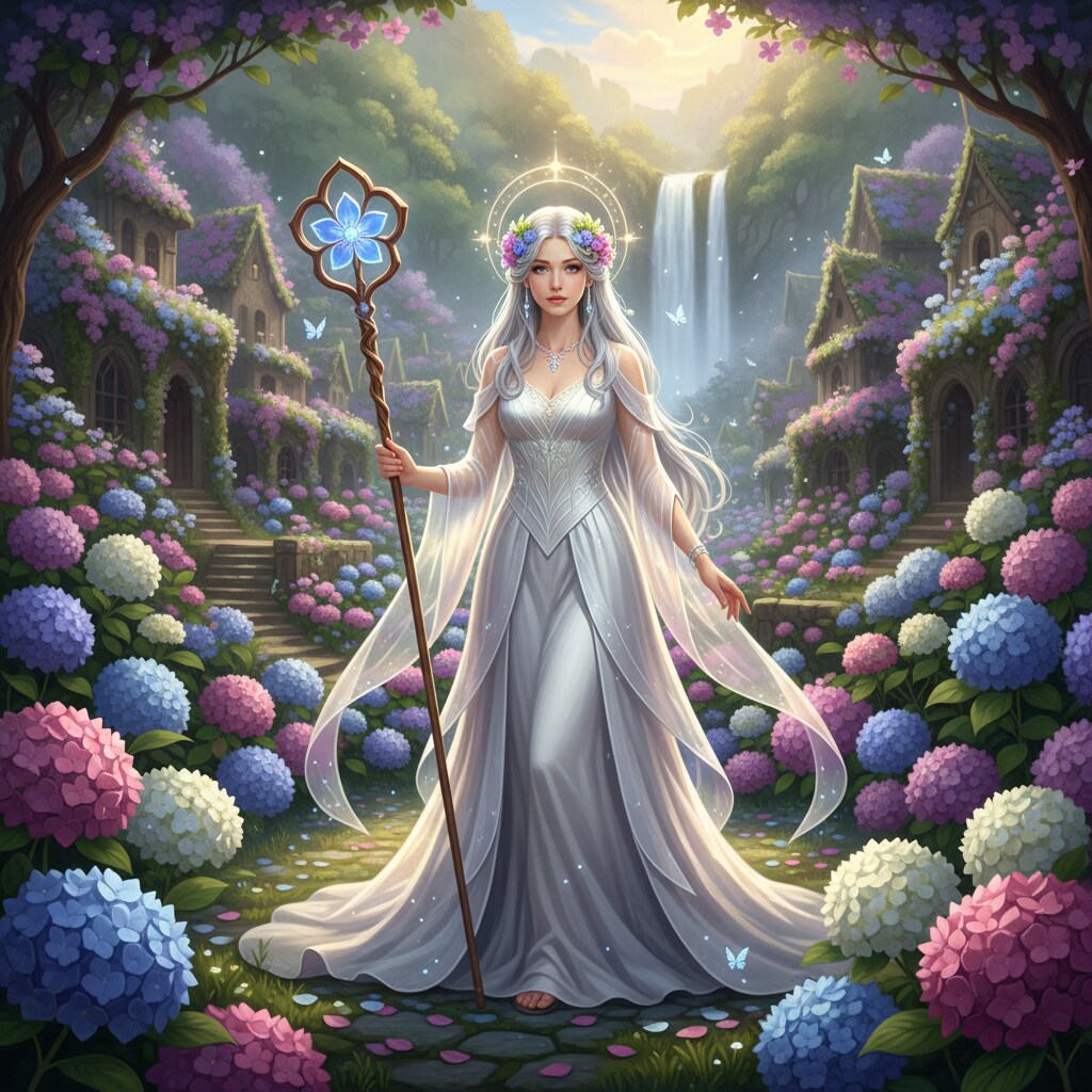 紫陽花郷を聖女様