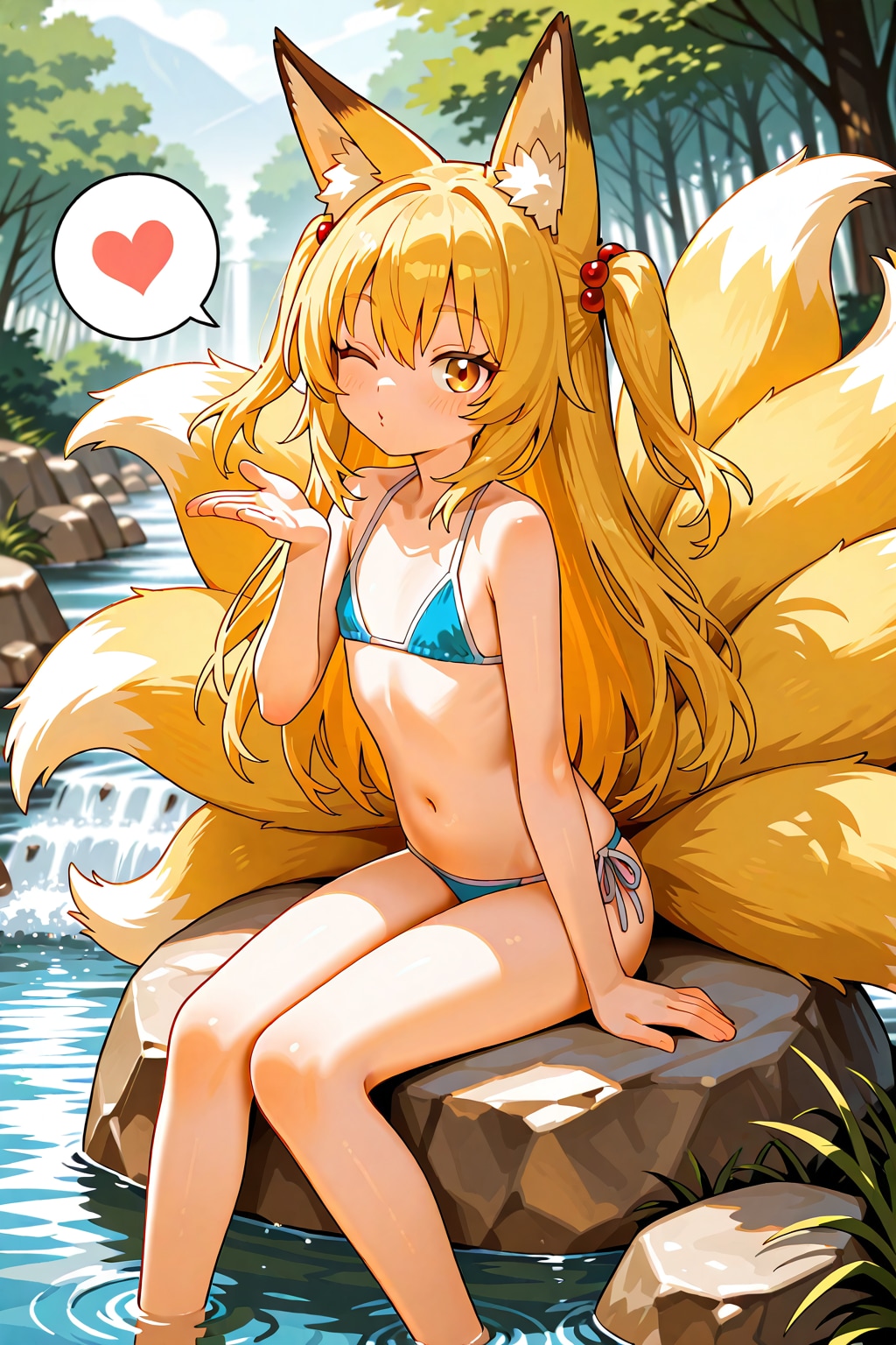 九尾の狐の投げキッスLILY
