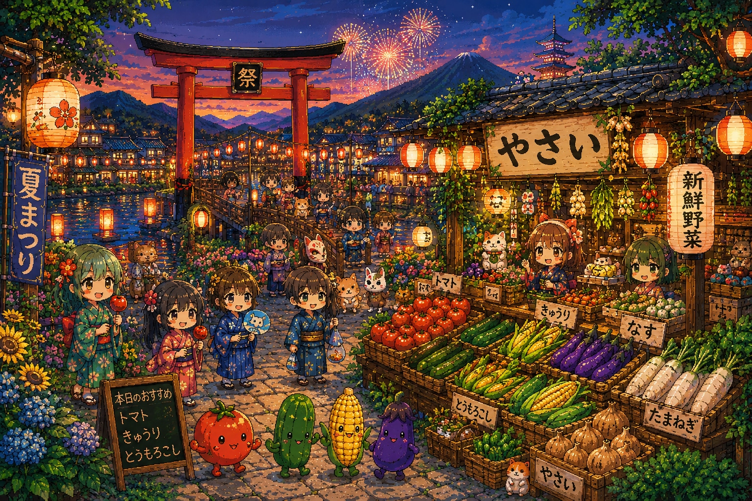 お野菜祭り🥬 | の人気AIイラスト・グラビア