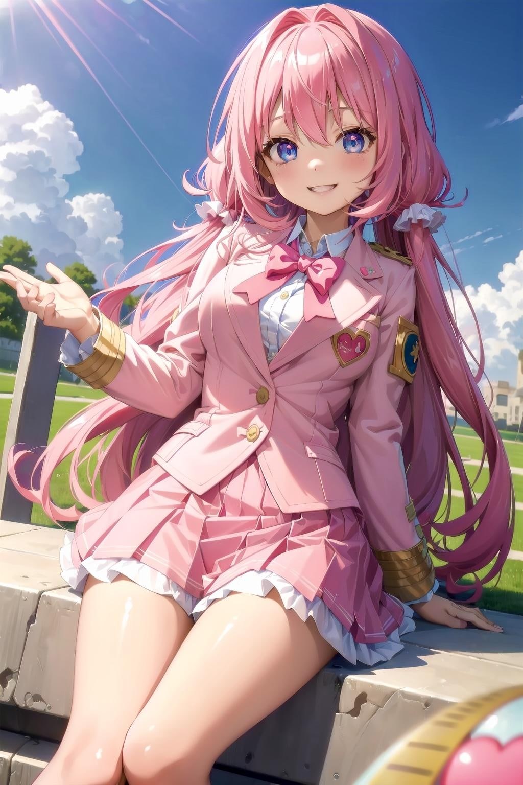 花園とブレザー