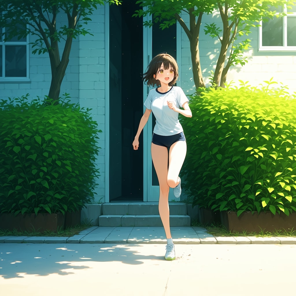 ジョギング中