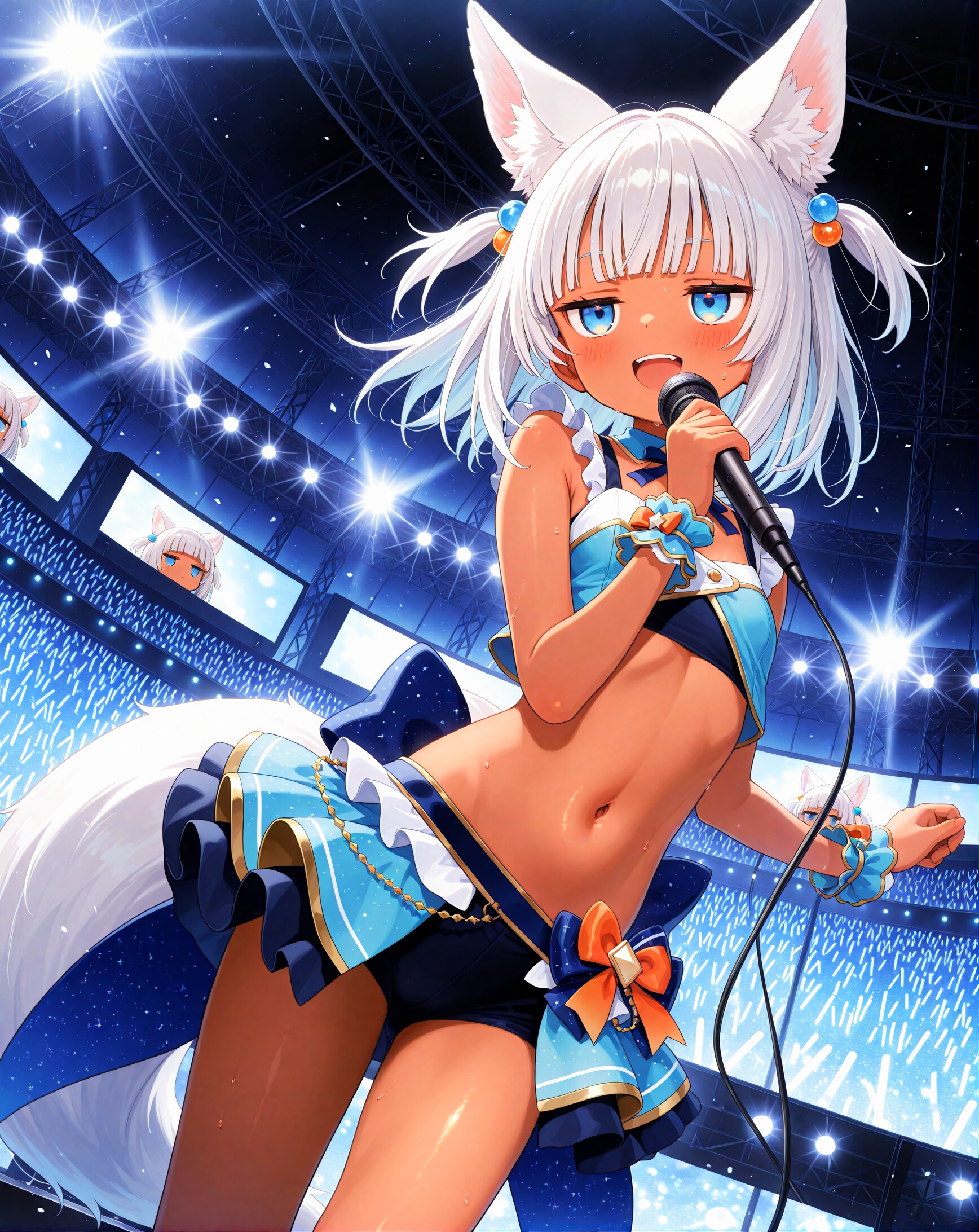 青色担当アイドル白狐ちゃん