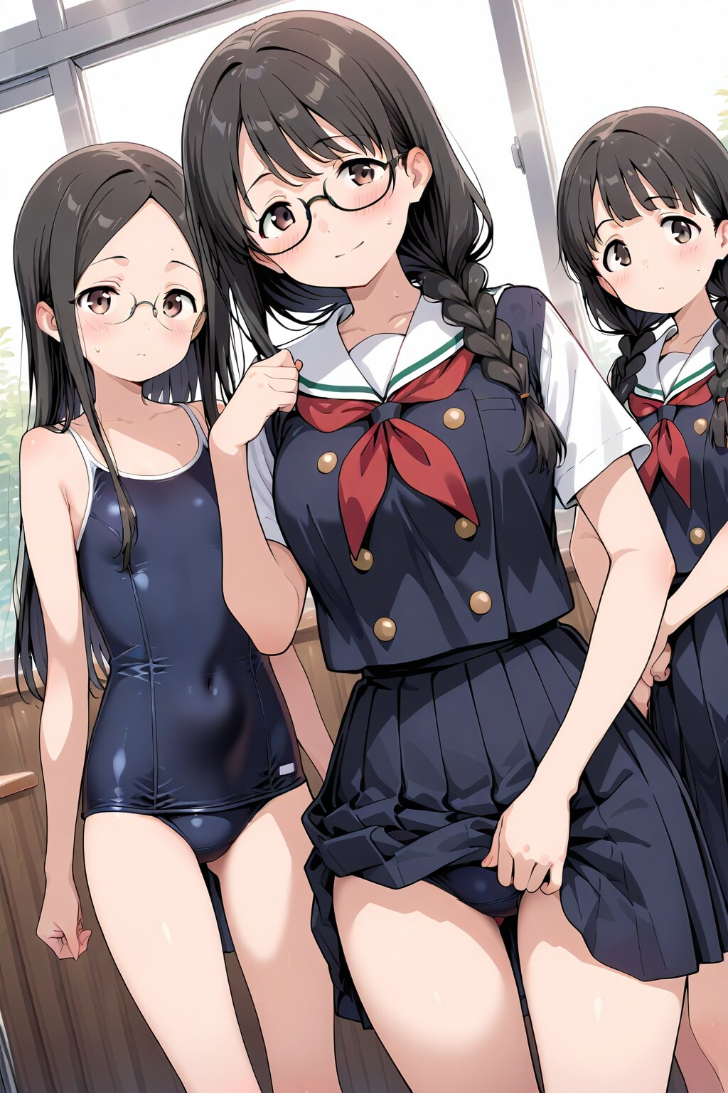 着替え中