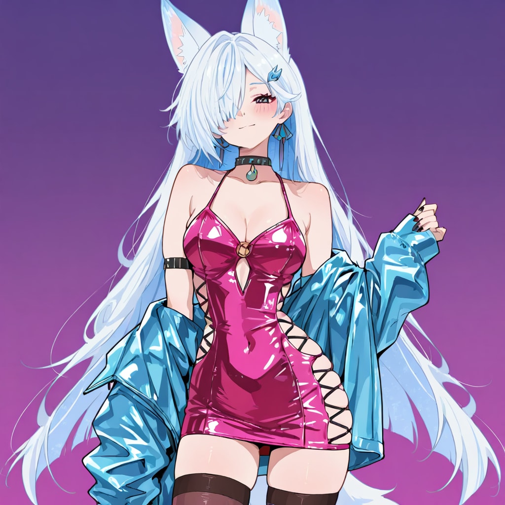 メカクレケモミミボディコン