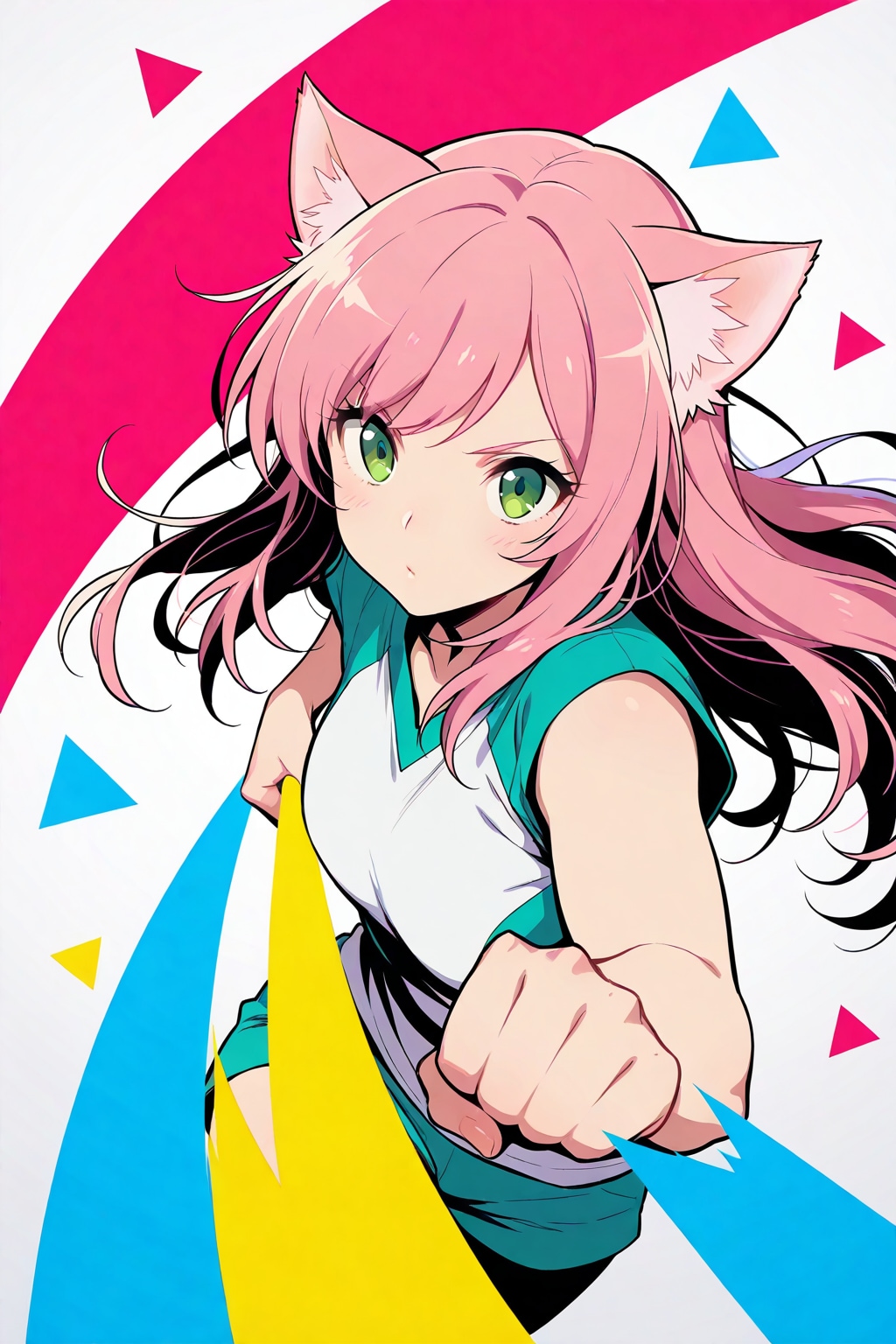 カラーブロッキング🐱✨