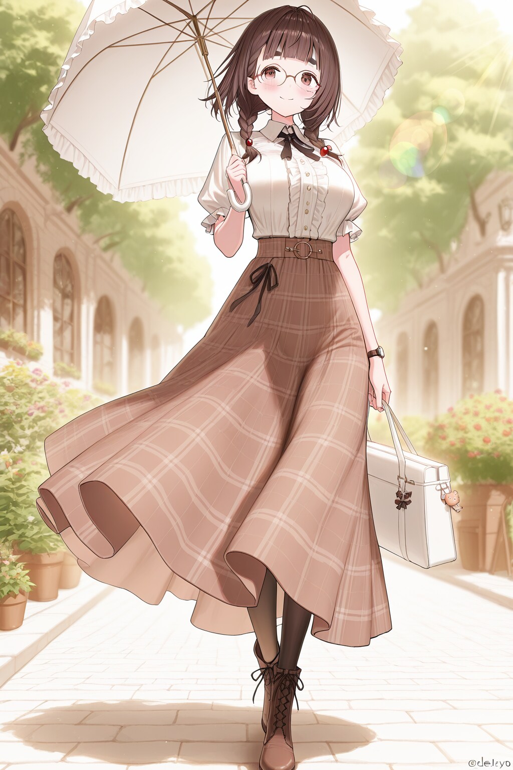 今日は三つ編み♪