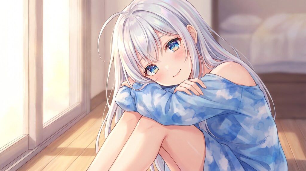 晨光揺影の白髪姫