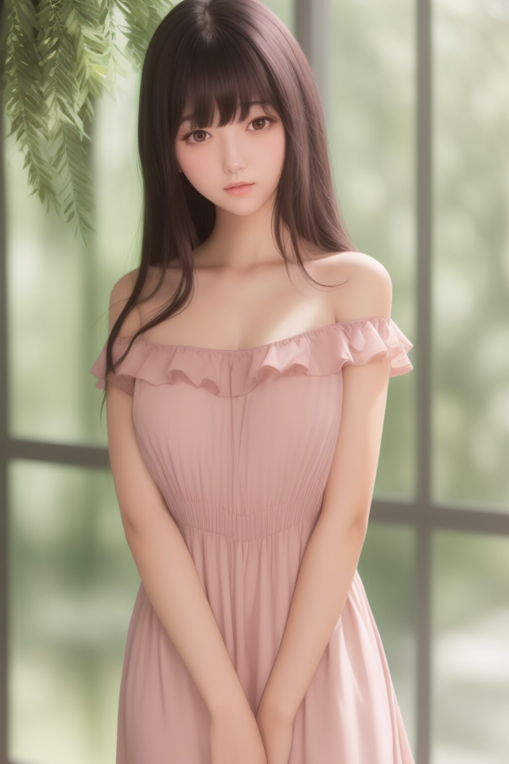 light pink dress