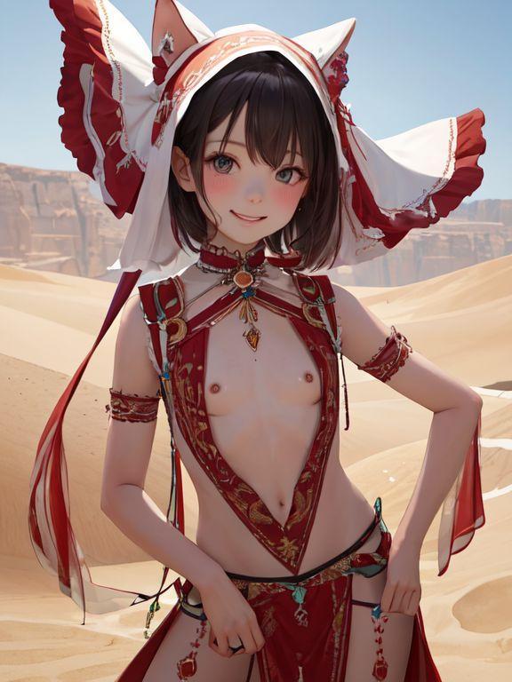 砂漠の猫少女