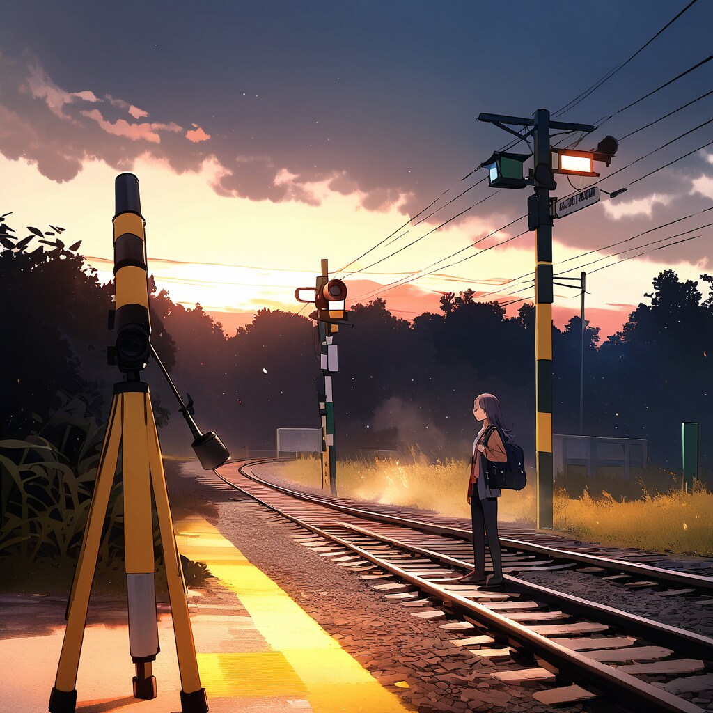 午前二時踏切に望遠鏡を担いでった