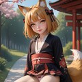 我が家の「のじゃロリ狐様」『どうじゃ？せくしーじゃろ？』(￣－￣)ニヤッ 4枚目
