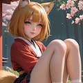 我が家の「のじゃロリ狐様」『どうじゃ？せくしーじゃろ？』(￣－￣)ニヤッ 3枚目
